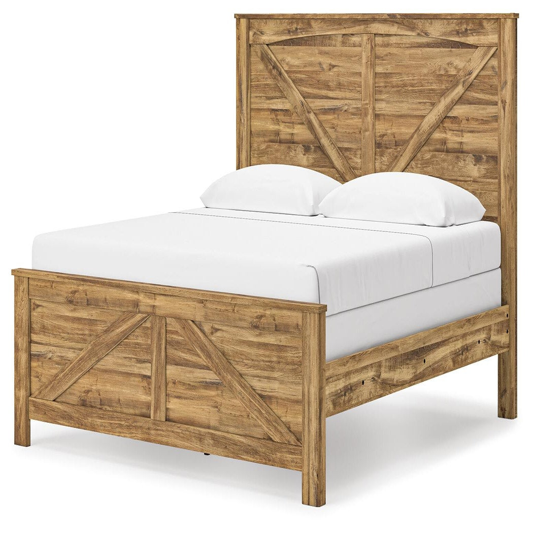 Maystonna King Crossbuck Panel Bed, Dresser, Mirror and Nightstand (PCB1580-SI) - Image 14