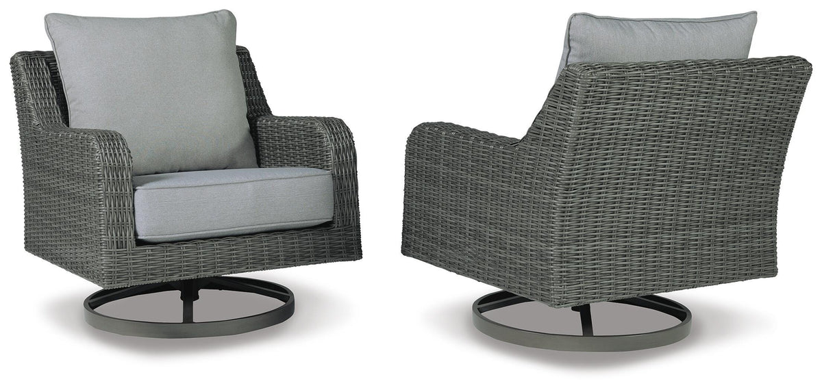 Elite Park Outdoor Swivel Lounge with Cushion (P518-SI) - Image 6