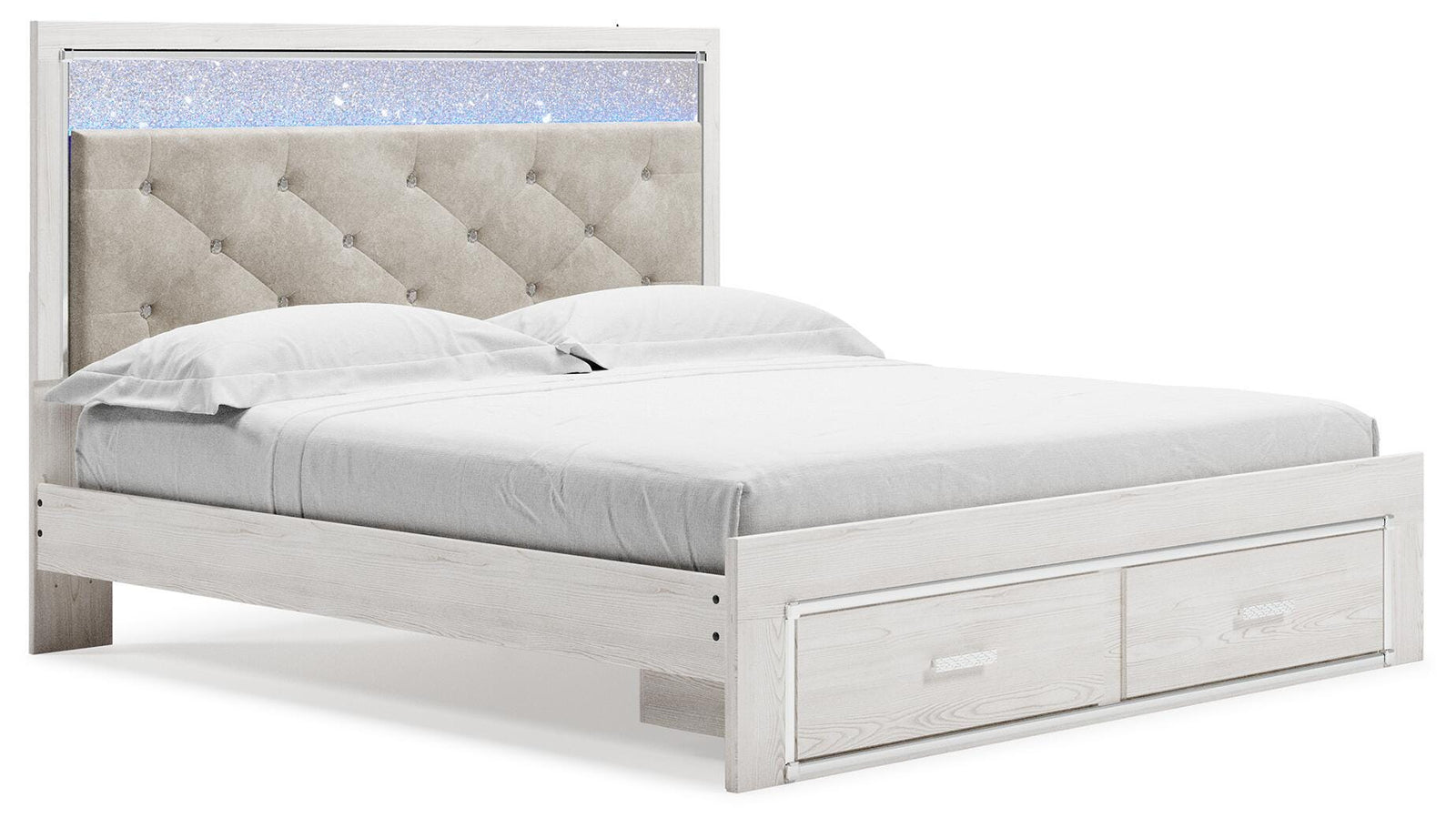 Altyra Platform Storage Bed, Dresser, Mirror, Chest and 2 Nightstands (B2640-SI) - Image 16