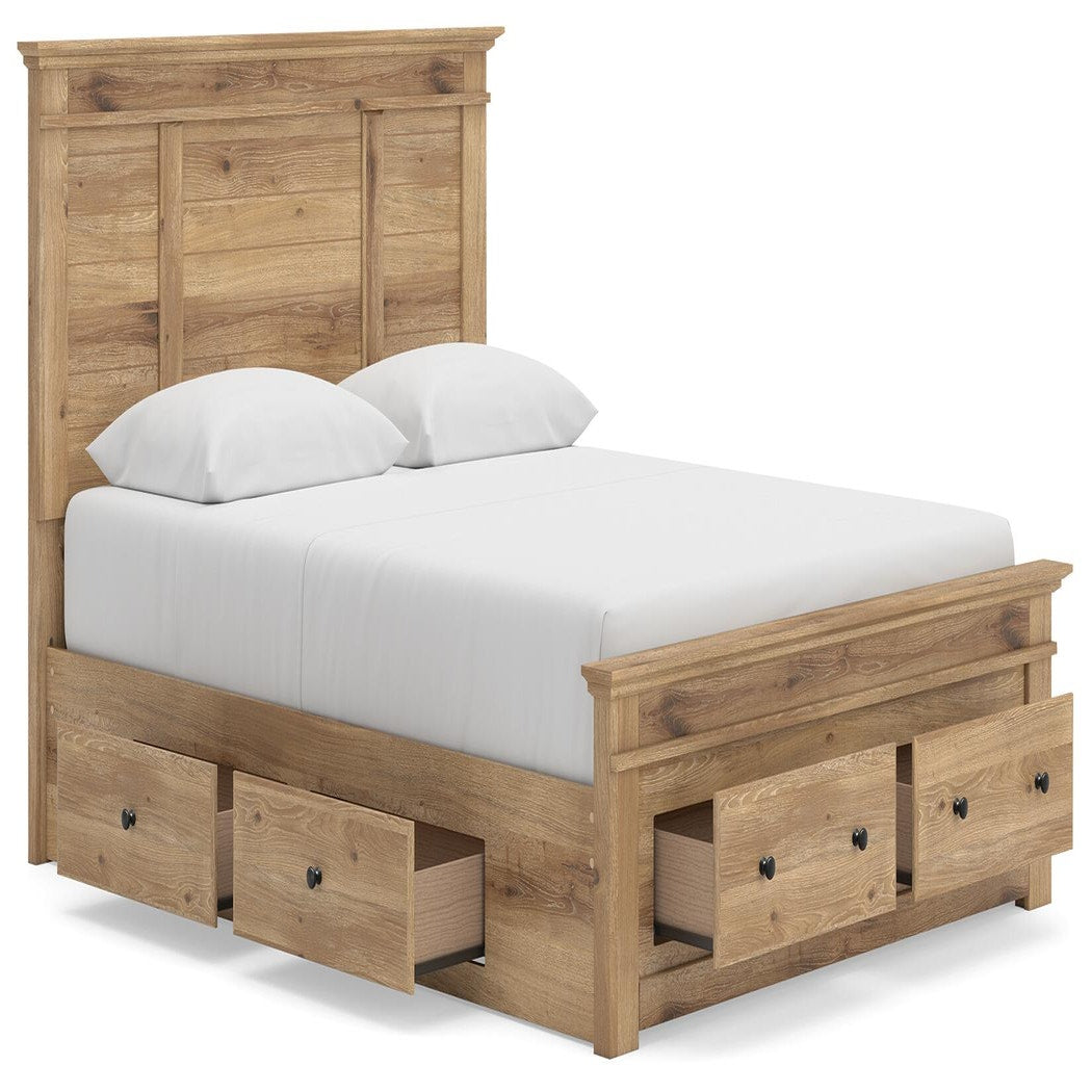 Makidern Queen Panel Storage Bed (PCB1170-SI) - Image 5