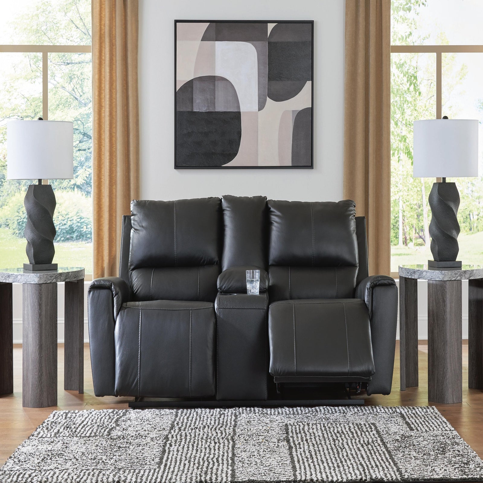 Glossmore Reclining Loveseat with Console (PCU11700-SI) - Image 6