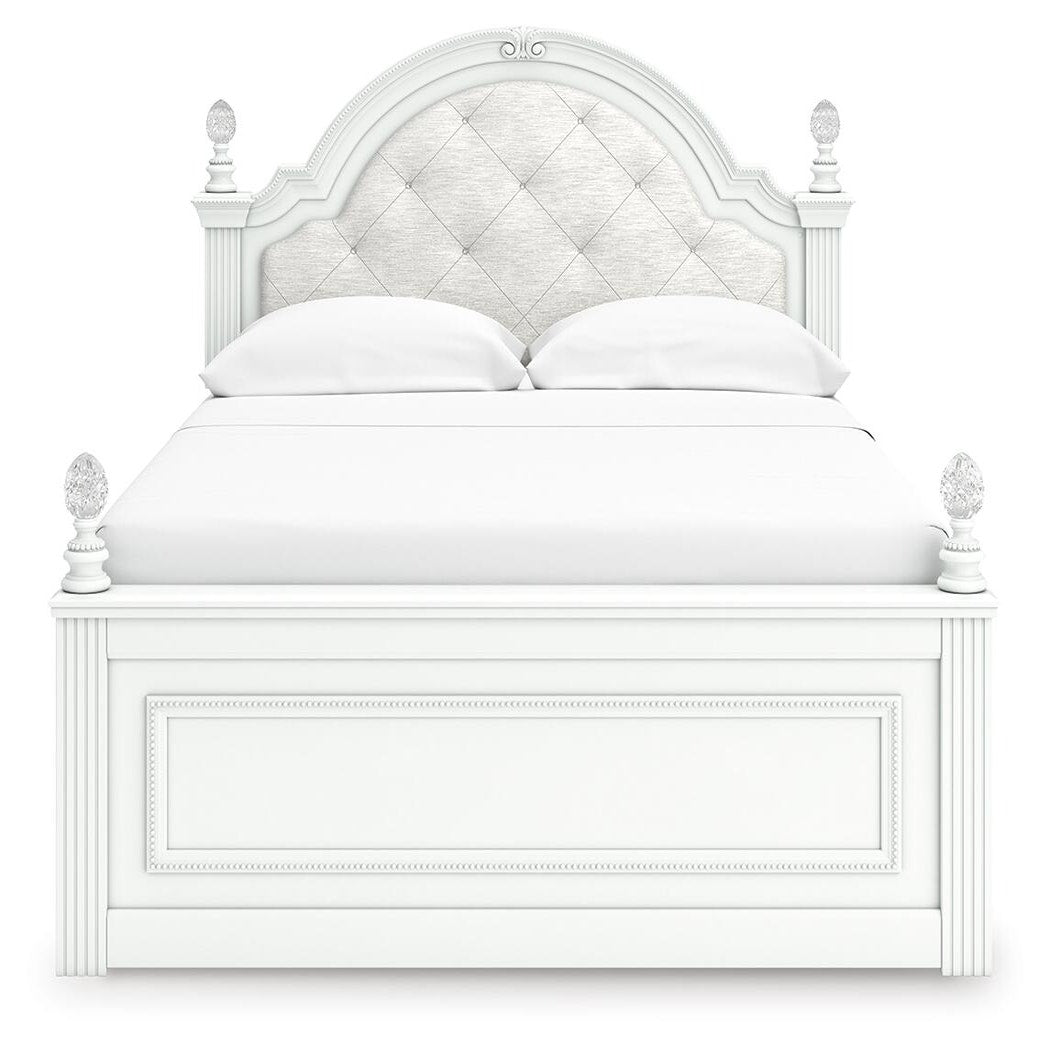 Kozlani Full Upholstered Panel Bed, Dresser and Mirror (PCB1819-SI) - Image 2