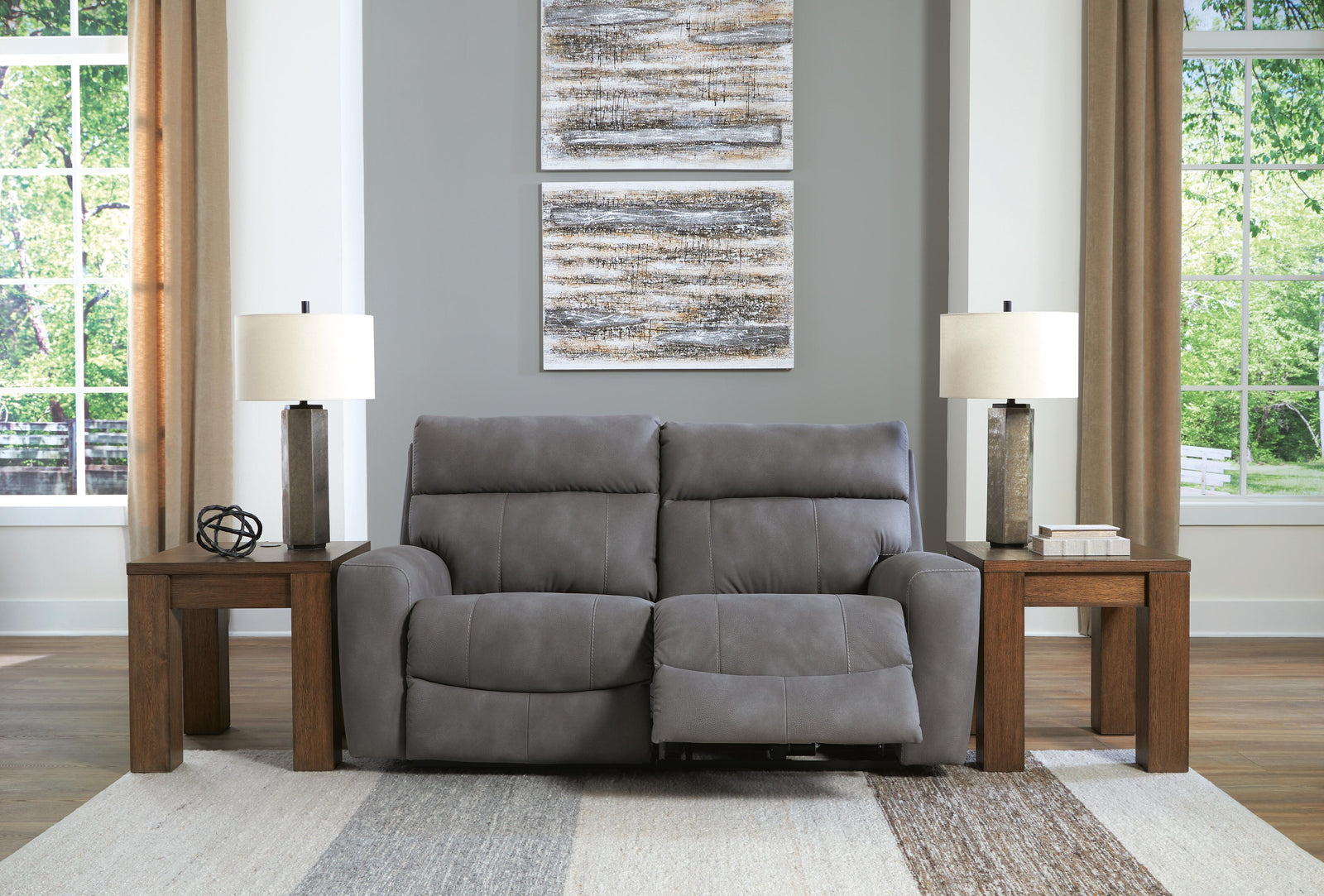 Next-Gen Durapella 2-Piece Power Reclining Sectional Loveseat (61003-SI) - Image 3