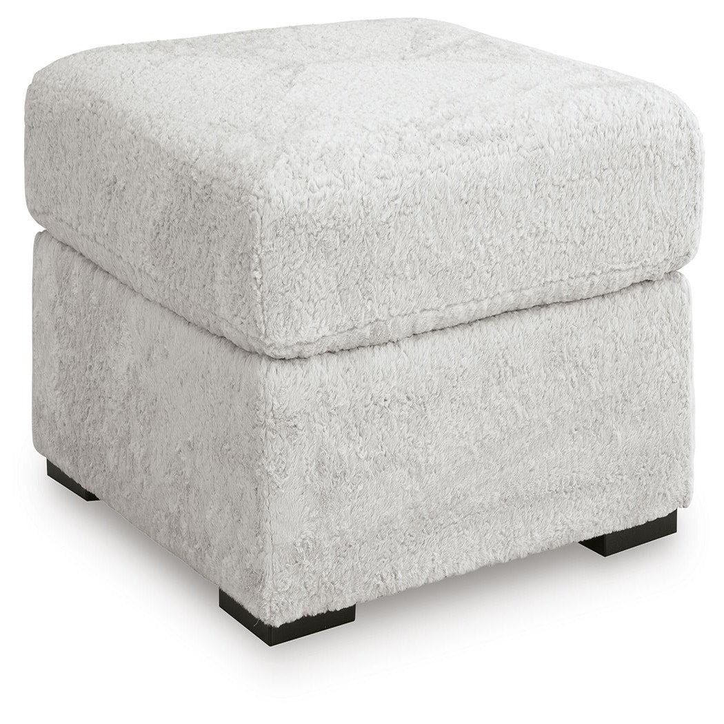 Cuddle Plush 3-Piece Sectional, Chair and Ottoman (PC59106-SI) - Image 3