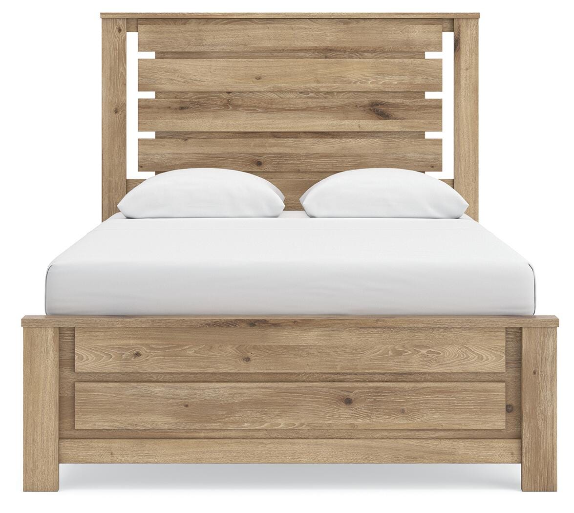 Brozmont Panel Bed, Dresser and Mirror (B1045-SI) - Image 10