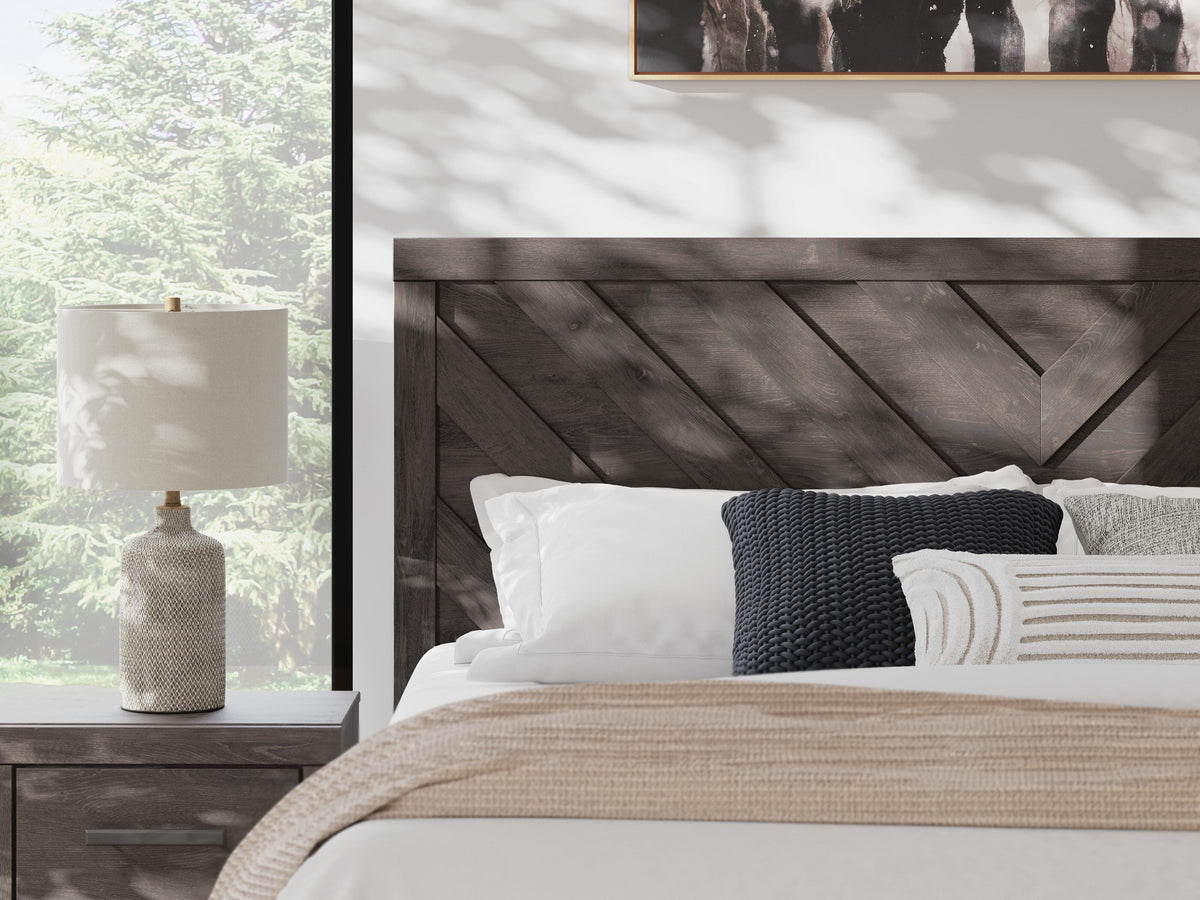 Prendonea Panel Bed, Dresser, Mirror and Nightstand (B3789-SI) - Image 22