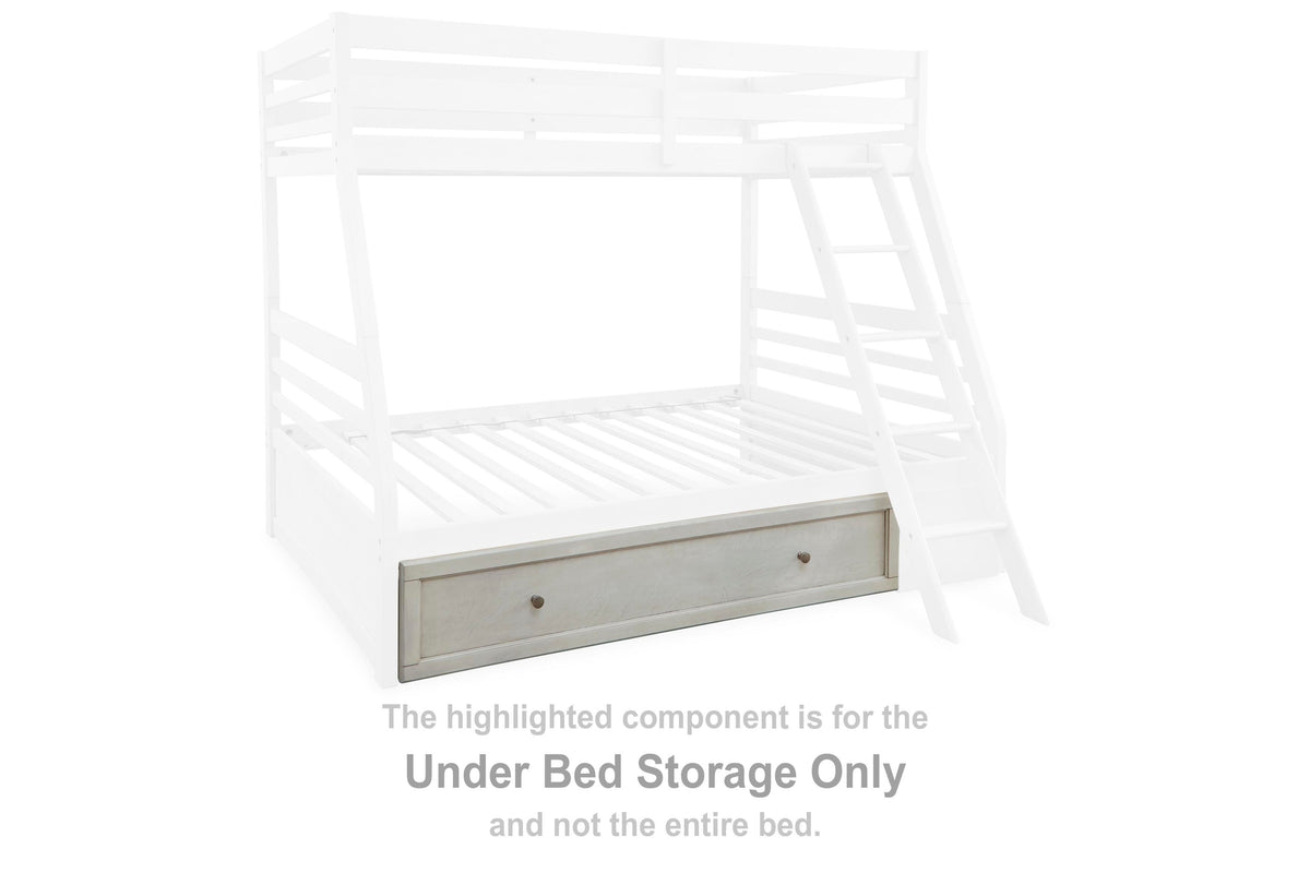 Robbinsdale Under Bed Storage (Youth) - Antique White  (B742-SI)