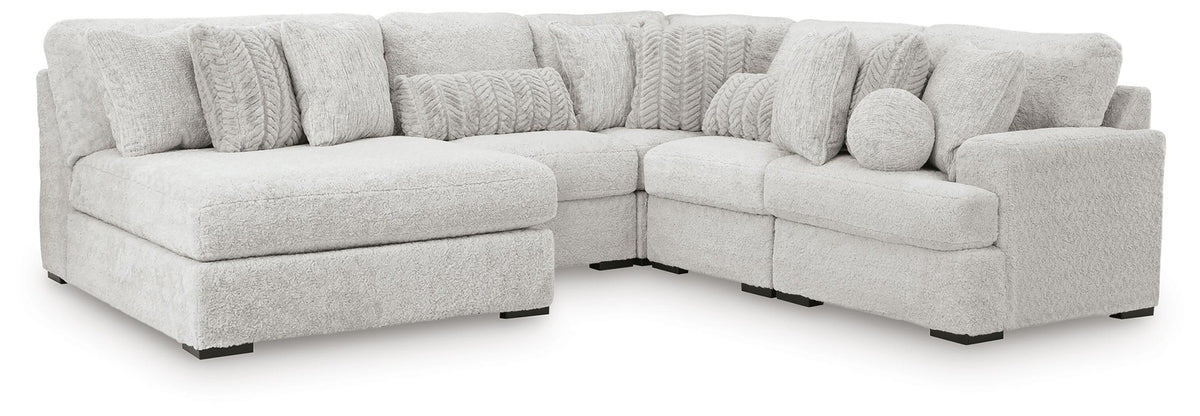 Cuddle Plush 5-Piece Sectional with Chaise (PC59106-SI)