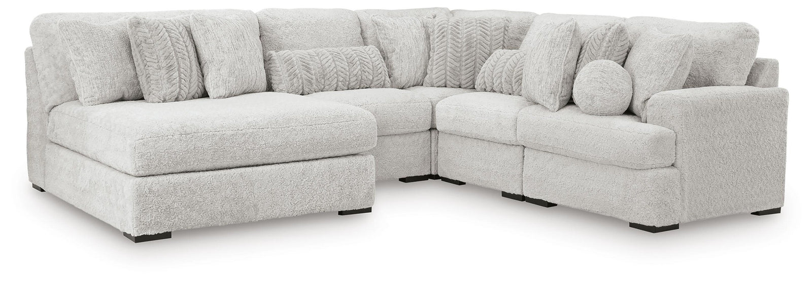 Cuddle Plush 5-Piece Sectional with Chaise (PC59106-SI)