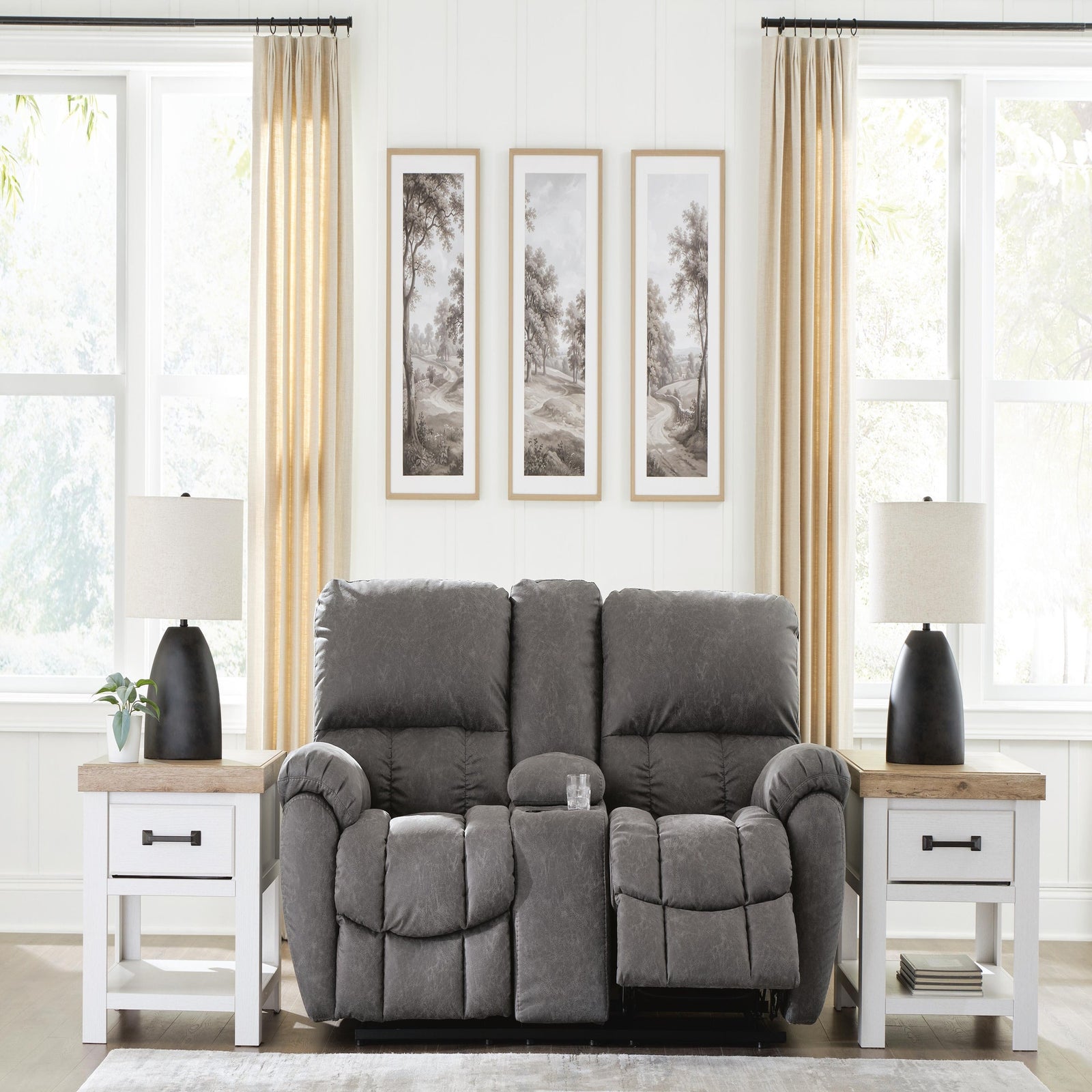 Bakerstein Power Reclining Loveseat with Console (PC12503-SI) - Image 8