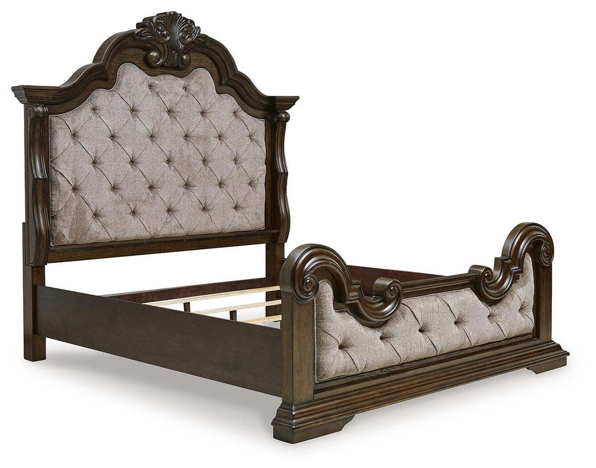 Maylee Panel Bed, Dresser, Mirror, Chest and Nightstand (B947-SI) - Image 11
