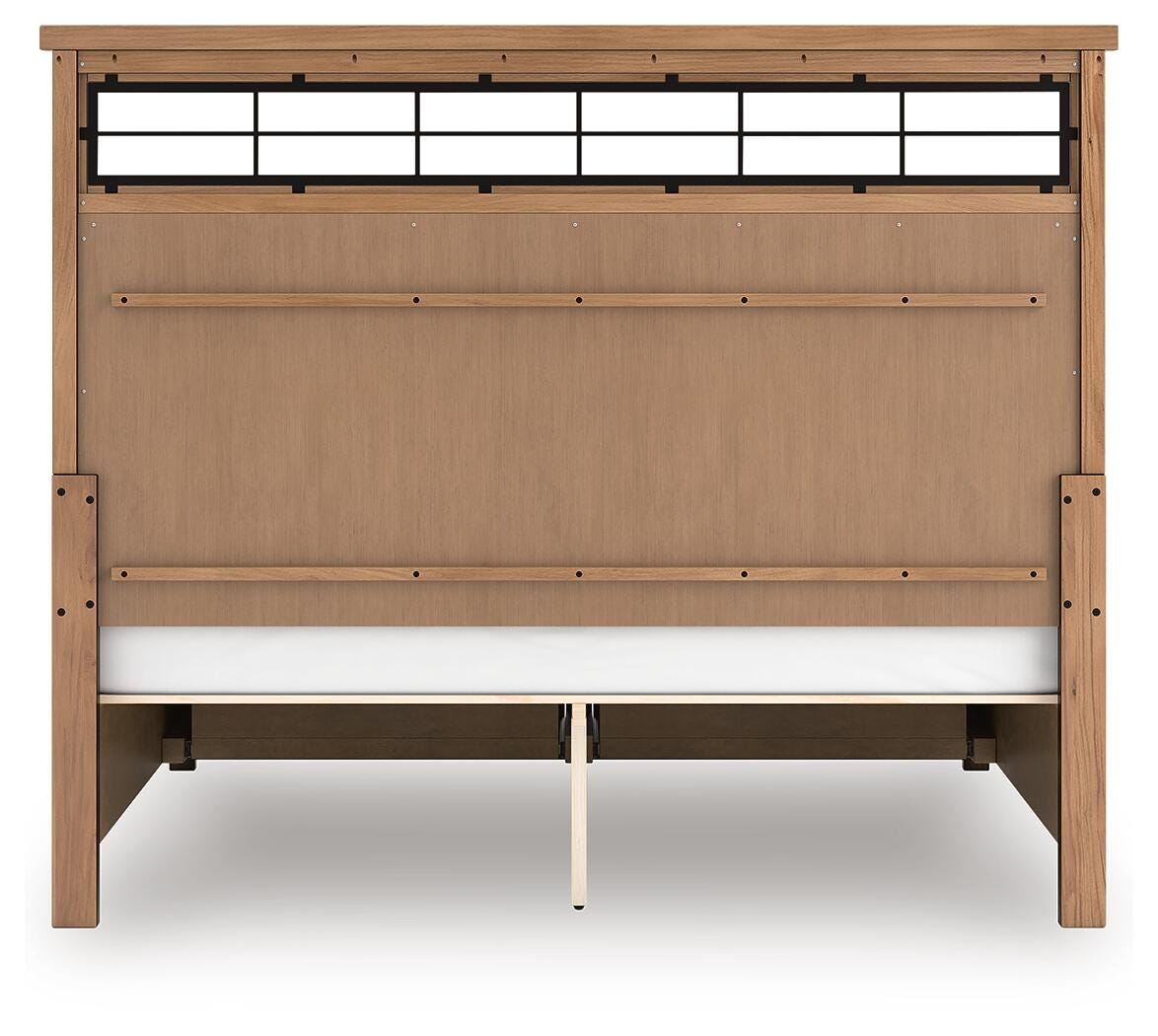 Taffenbrook Panel Storage Bed - Medium Brown  (B849-SI) - Image 8