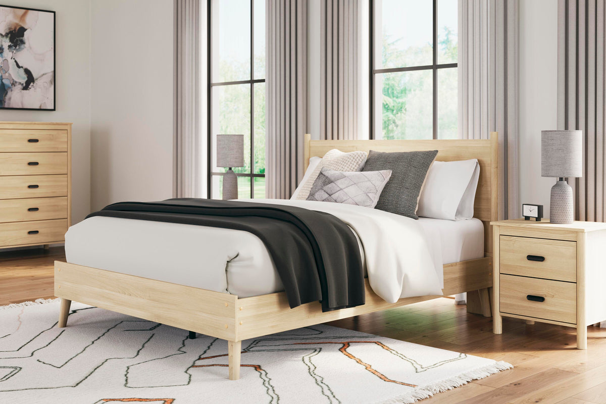 Cabinella Platform Panel Bed - Tan  (EB2444-SI) - Image 10