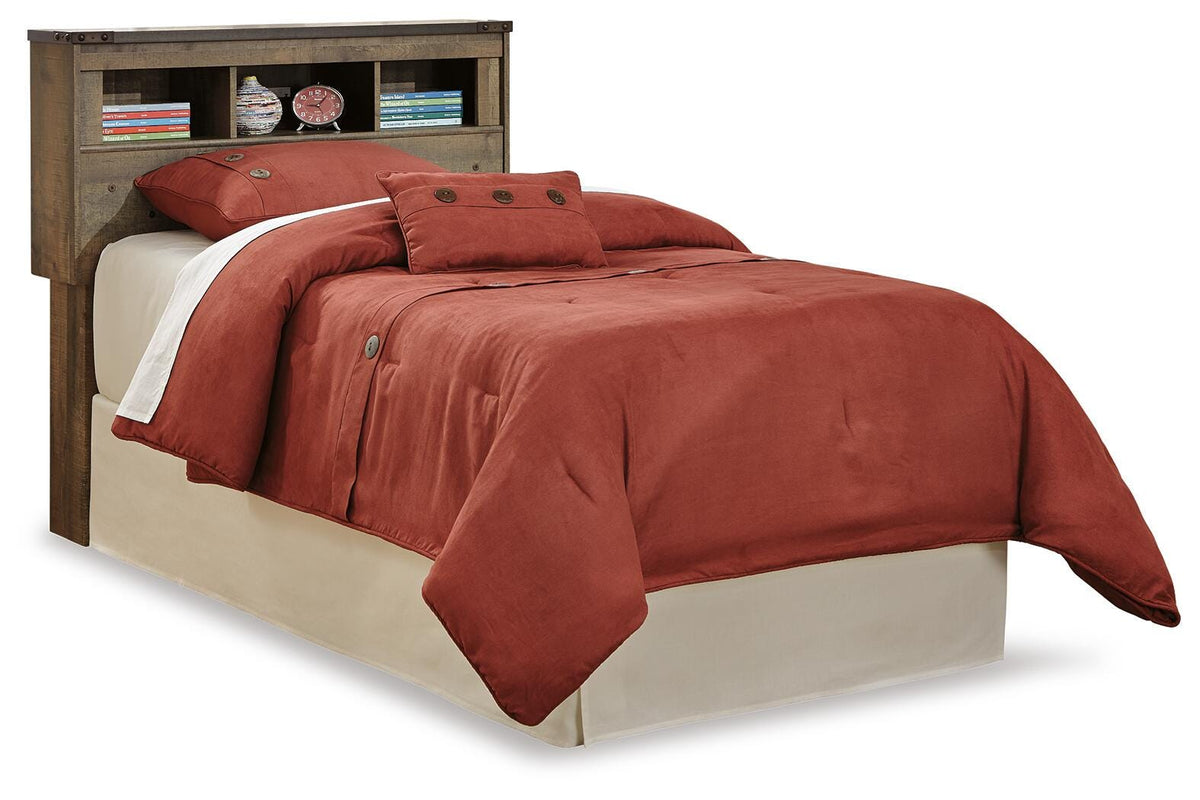 Trinell Bookcase Headboard (Youth) - Brown  (B446-SI)