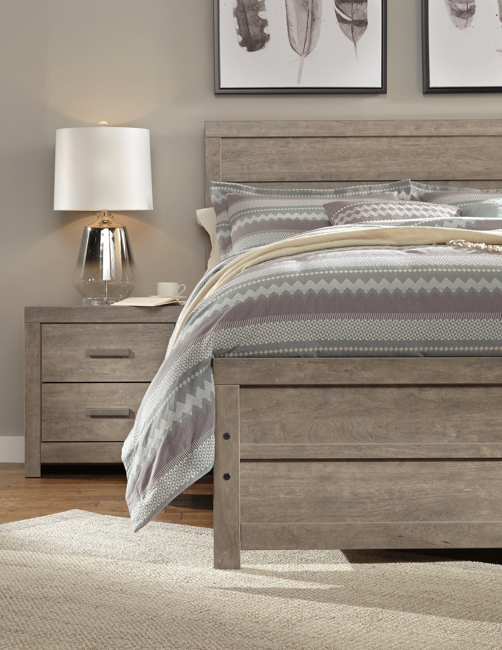 Culverbach Panel Bed - Gray  (B070-SI) - Image 4
