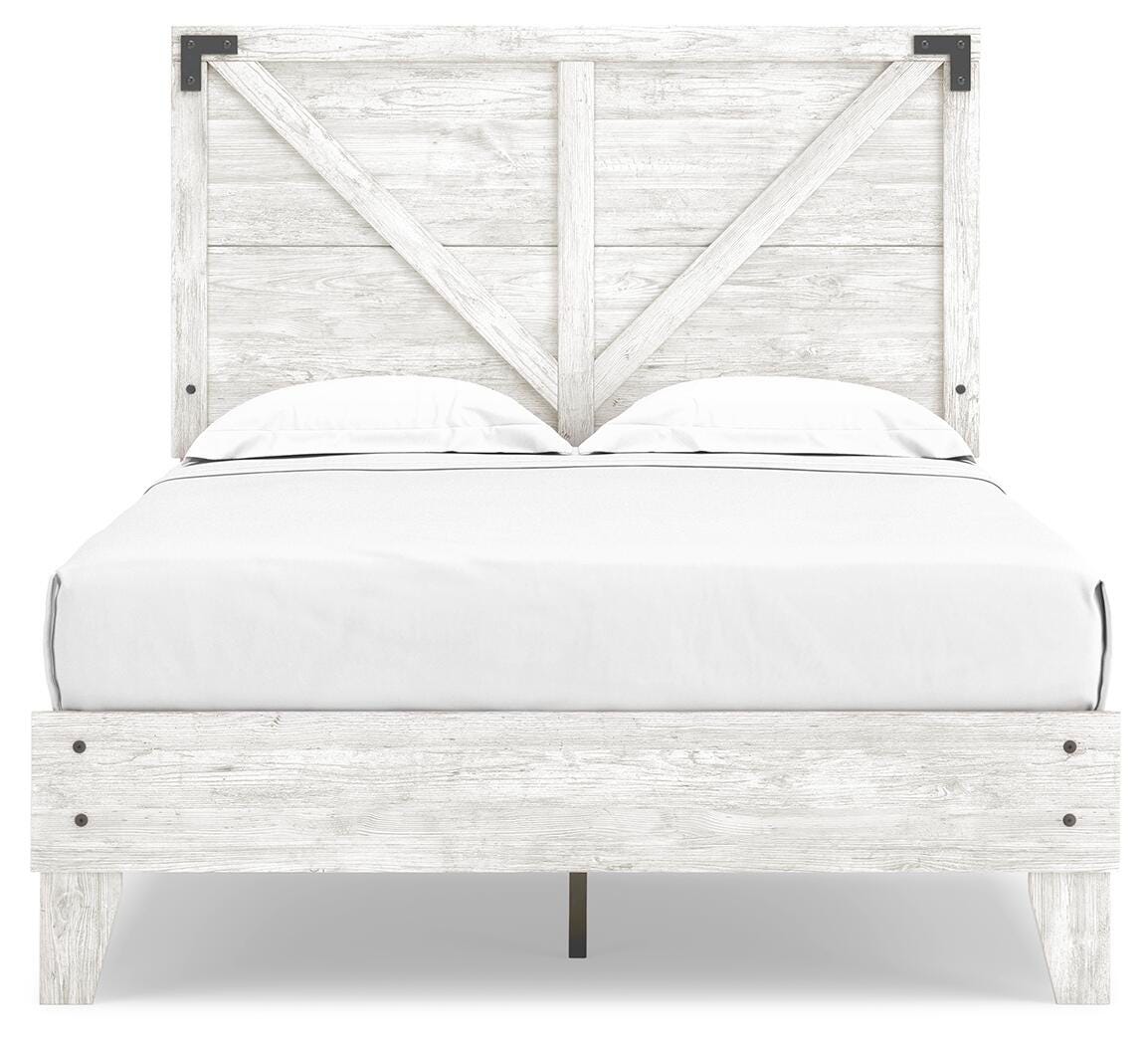Shawburn Panel Bed with Chest - White/Brown  (EB4121-SI) - Image 2