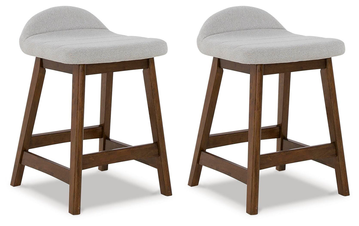 Lyncott Counter Height Bar Stool (Set of 2) (D615-SI)