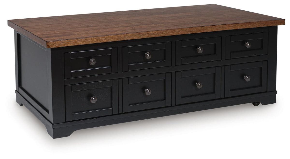 Wildenauer Lift-top Coffee Table and 2 Chairside End Tables (T664-SI) - Image 9