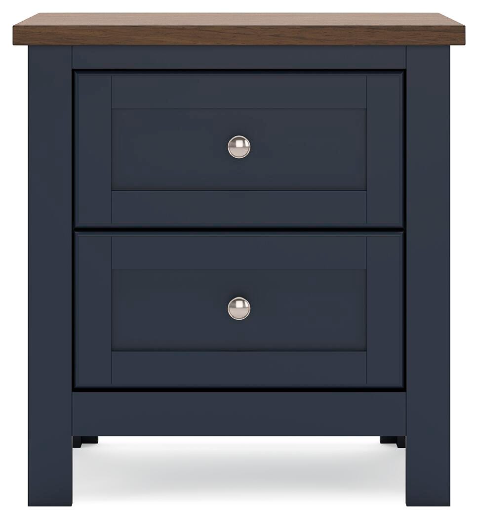 Landocken Nightstand - Brown/Blue  (B414-SI)