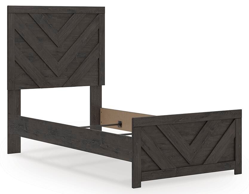 Prendonea Panel Bed (Youth) - Charcoal  (B3789-SI) - Image 3