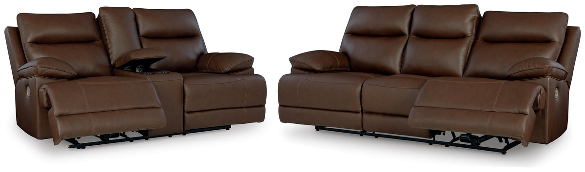 VonRyan Power Reclining Sofa and Loveseat (U10400-SI)