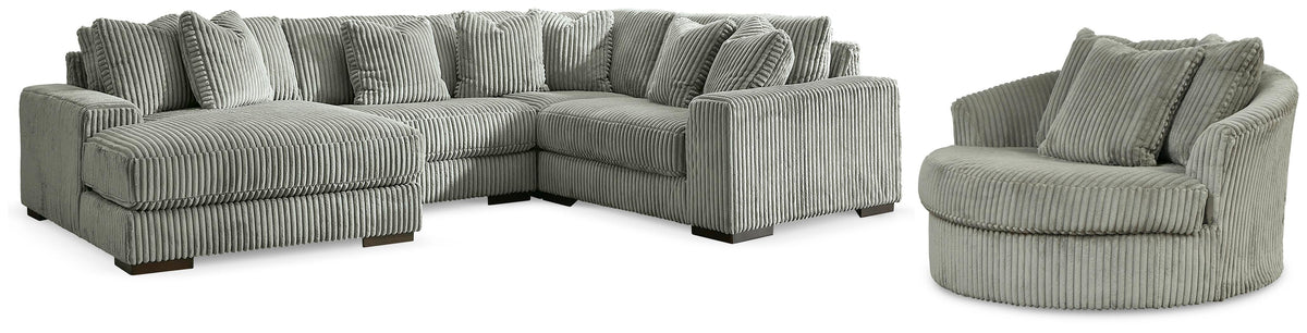 Lindyn 4-Piece Sectionals with Chair (21105-SI)