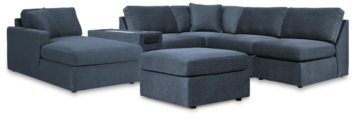 Modmax 6-Piece Sectional with Chaise and Ottoman (92121-SI)