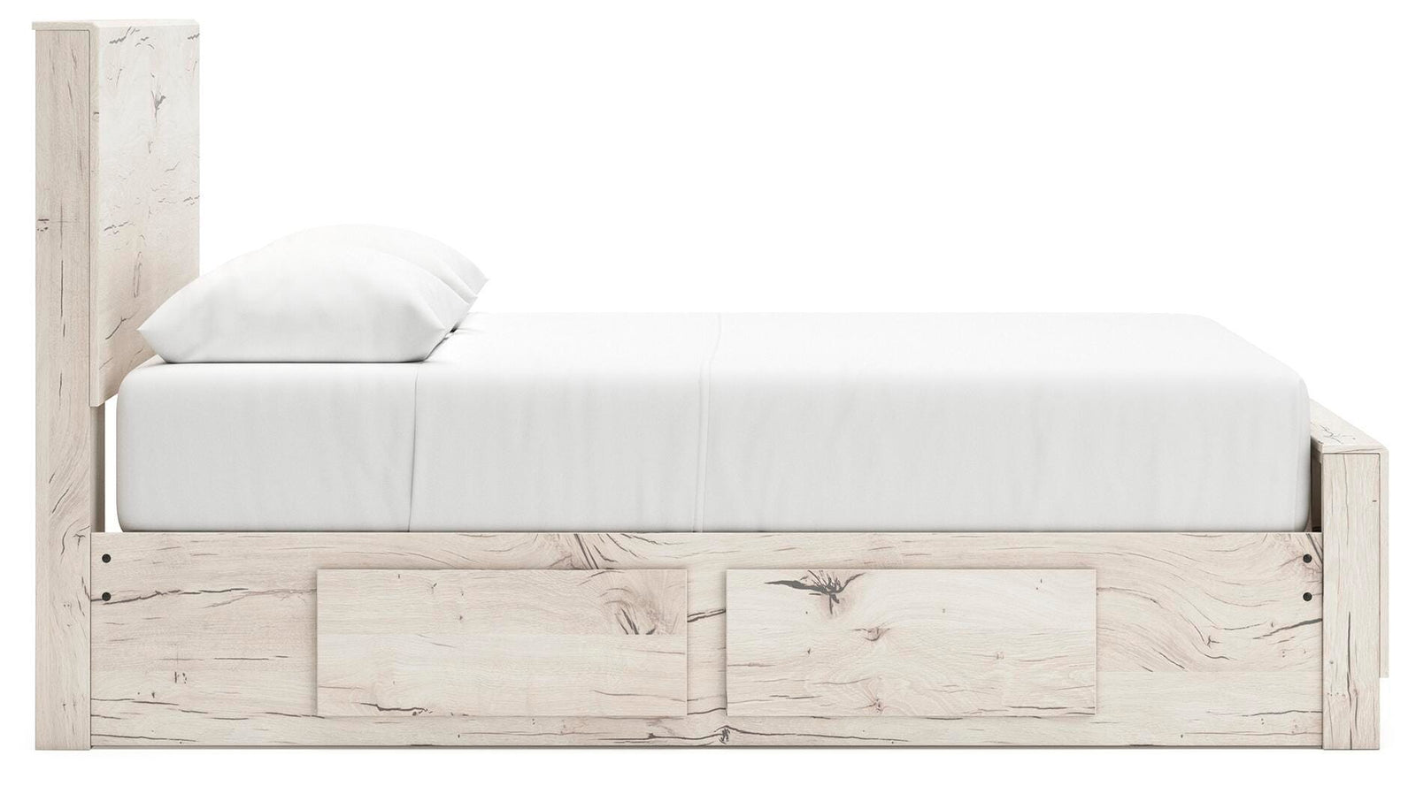 Lawroy Panel Bed with Storage - Light Natural  (B2310-SI) - Image 5