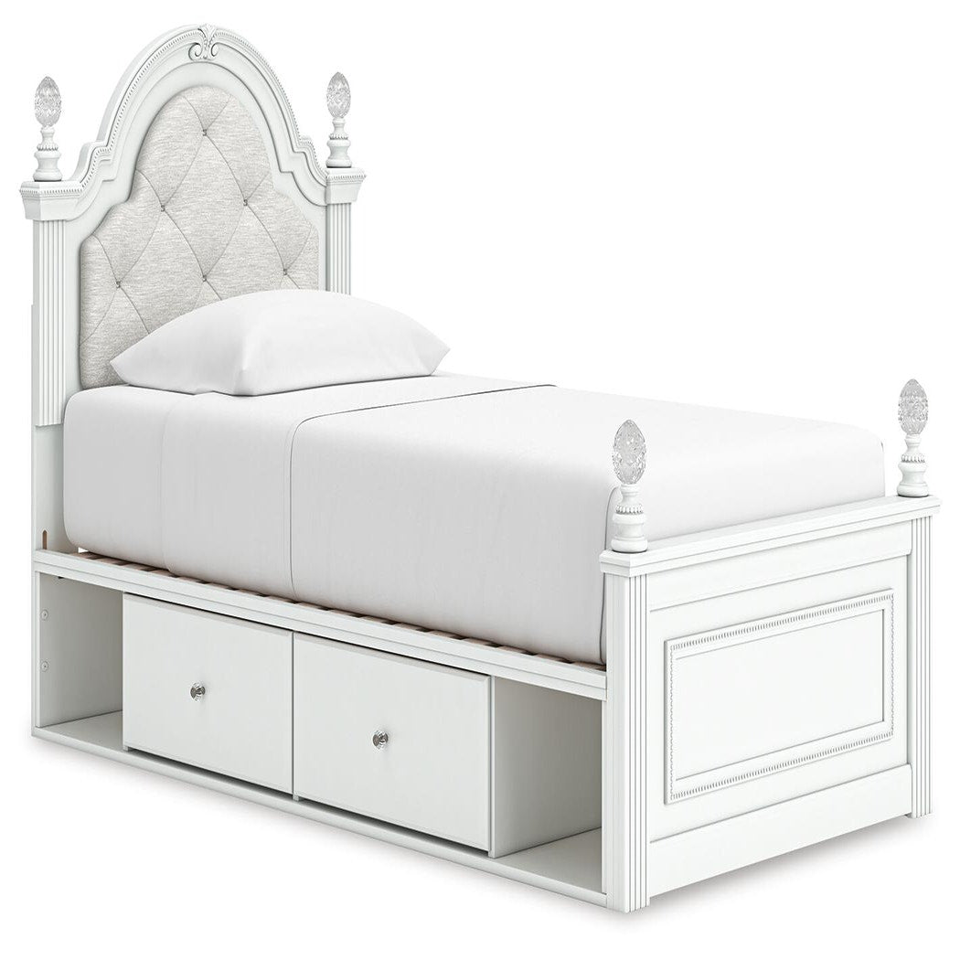 Kozlani Twin Upholstered Panel Storage Bed (PCB1819-SI)