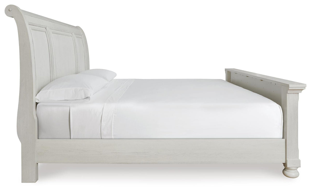 Robbinsdale Sleigh Bed - Antique White  (B742-SI) - Image 3