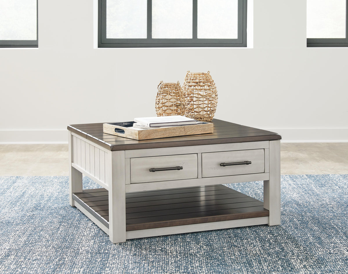 Darborn Lift-top Coffee Table and 2 Chairside End Tables - Gray/Brown  (T796-SI) - Image 13