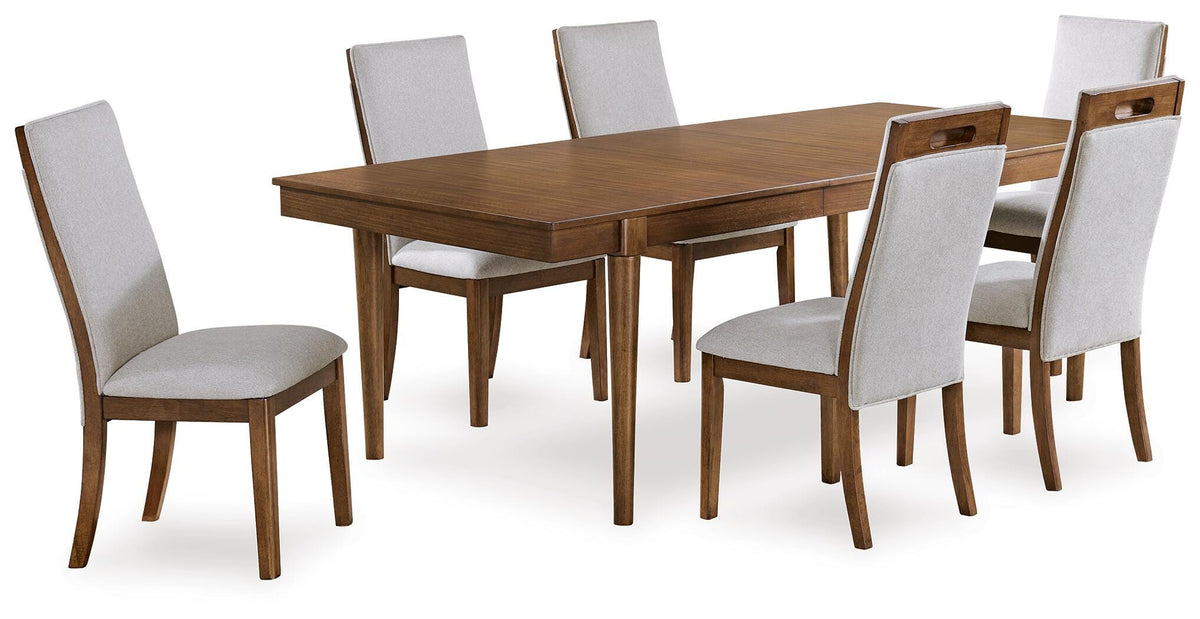 Lyncott Extension Dining Table and 6 Chairs (D615-SI)