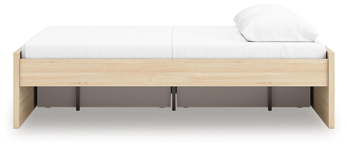 Onita Platform Bed with 2 Side Storage - Natural  (EB9632-SI) - Image 8