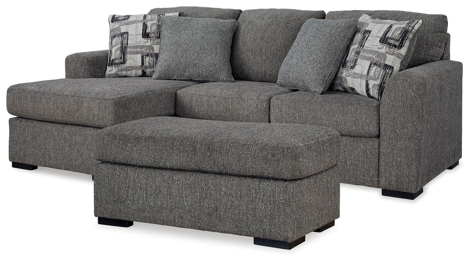 Gardiner Sofa Chaise and Ottoman (52404-SI)