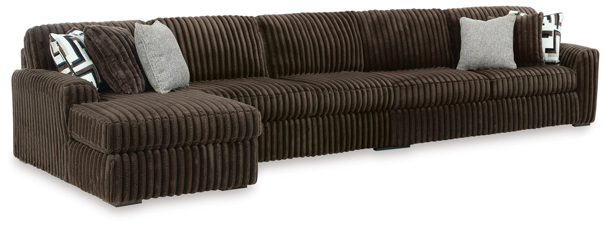 Midnight-Madness 3-Piece Sectional with Chaise (98104-SI)