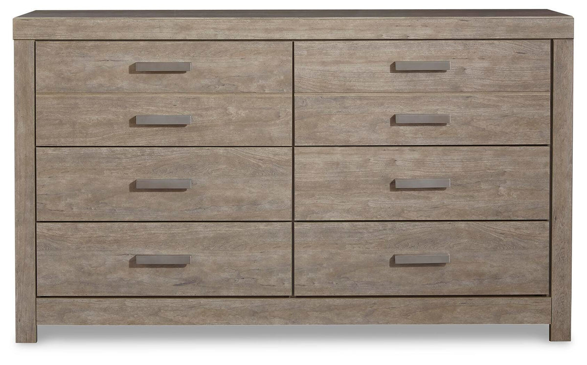 Culverbach Panel Bed, Dresser and Nightstand - Gray  (B070-SI) - Image 3