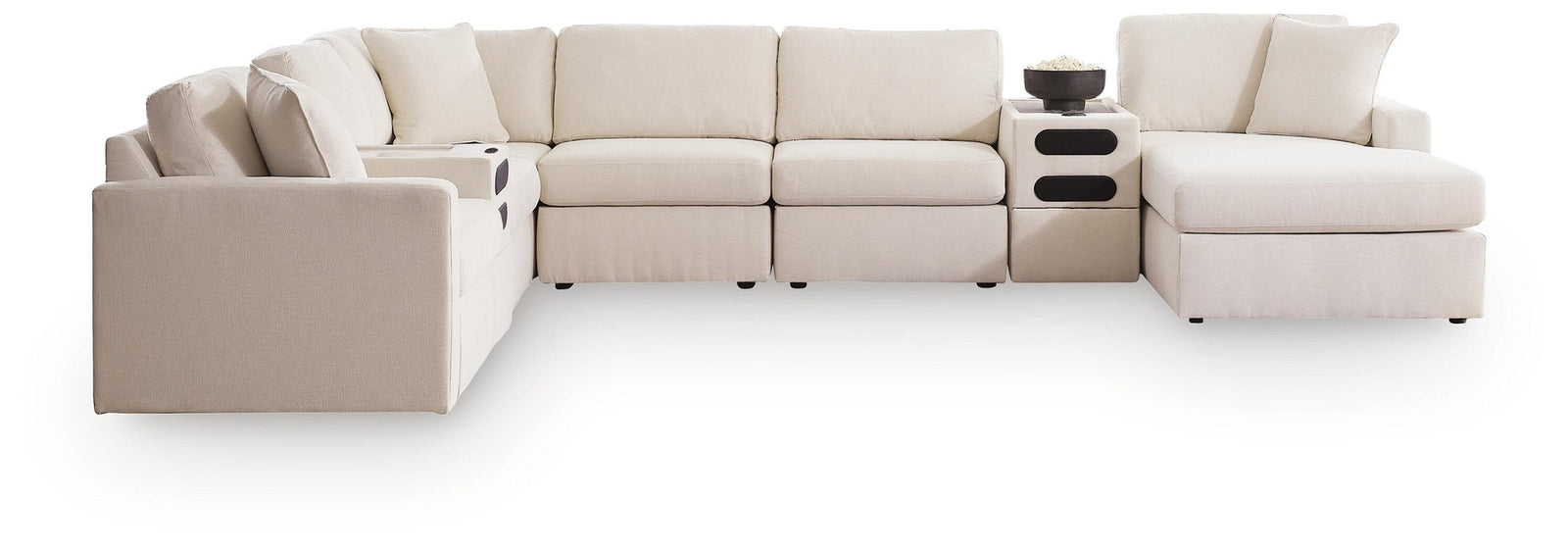 Modmax 8-Piece Sectional with Storage Chaise and Audio Consoles (92103-SI)