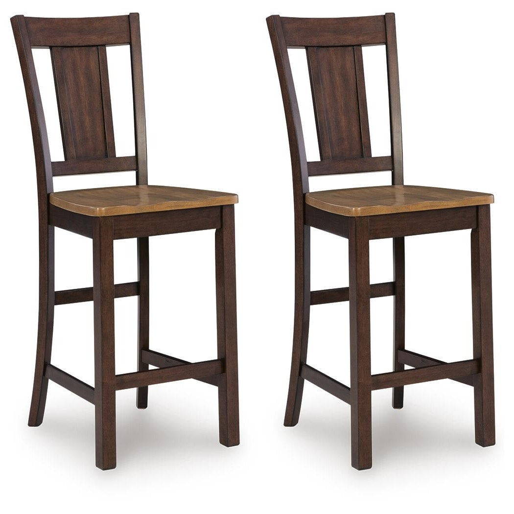 Rylandeen Counter Height Extension Dining Table and 8 Barstools (PCD651-SI) - Image 2