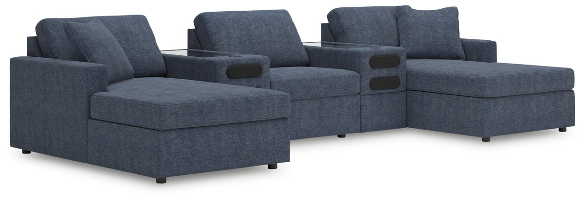 Modmax 5-Piece Double Chaise with Audio Consoles (92121-SI)