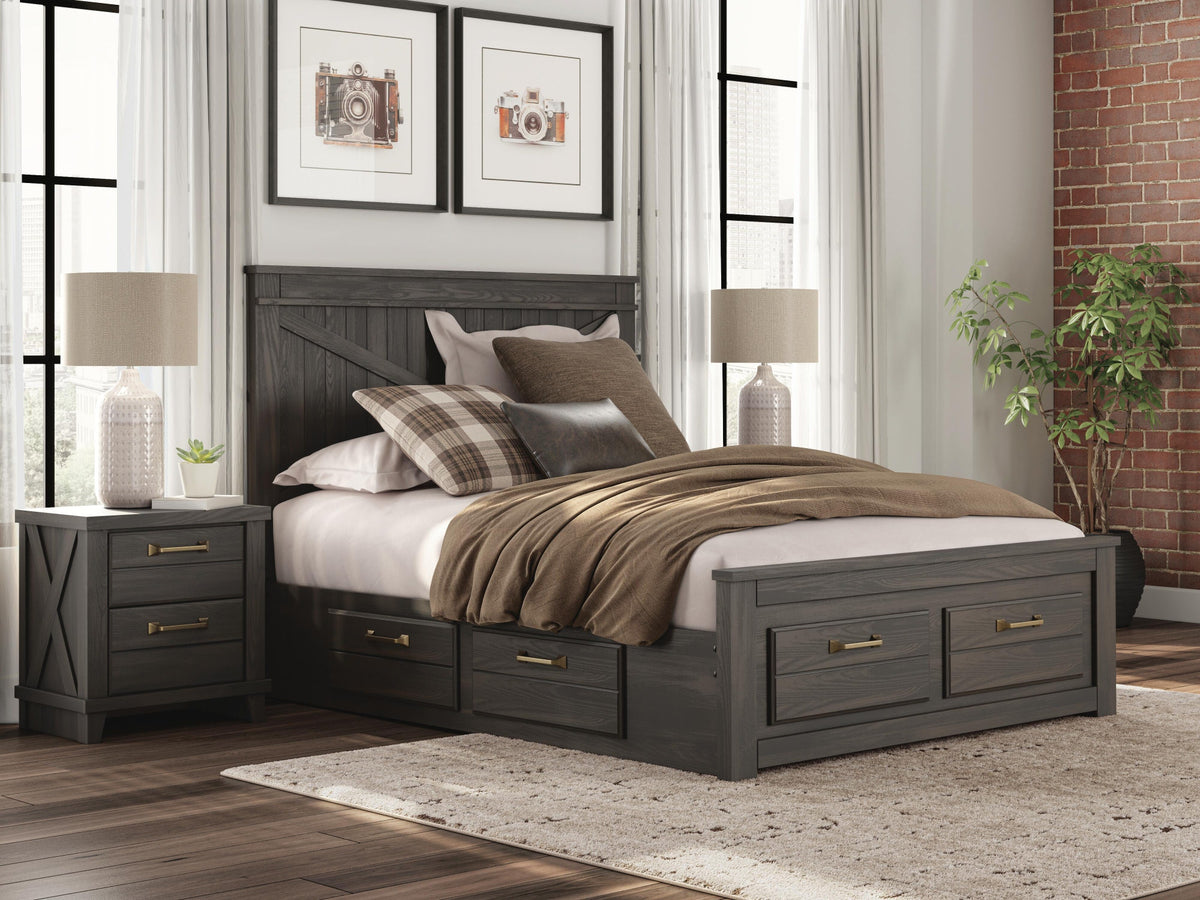 Vonitta Bay Queen Panel Storage Bed (PCB2648-SI) - Image 2
