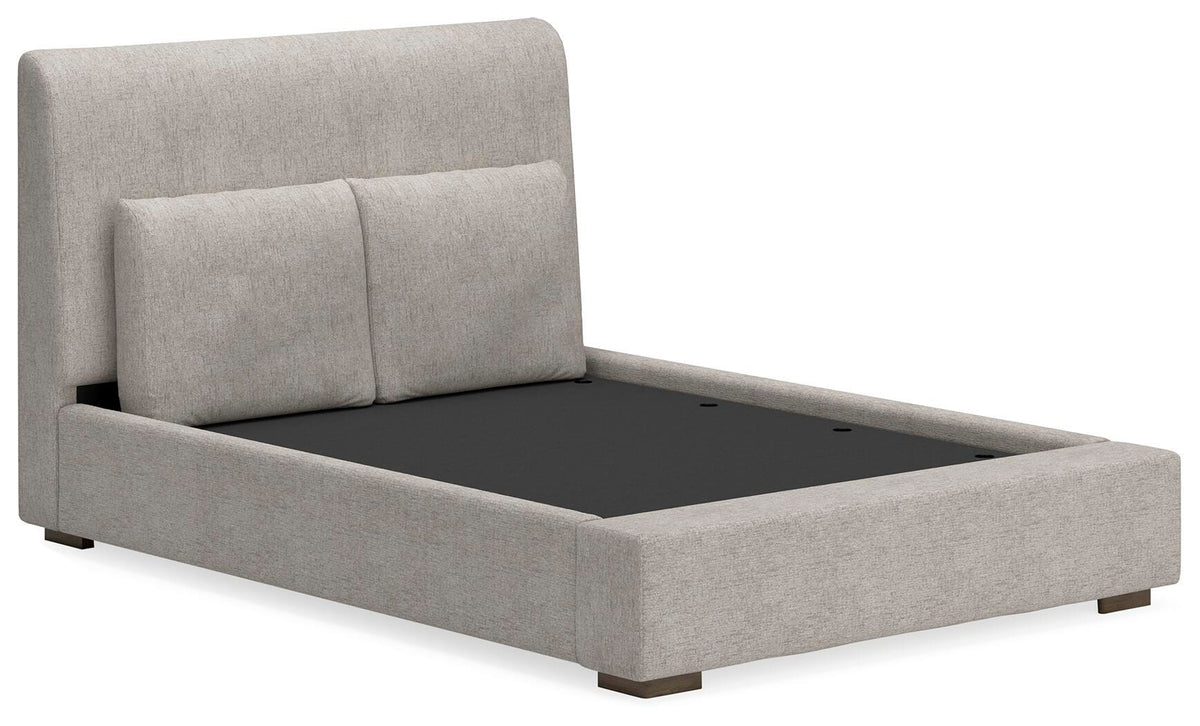 Cabalynn Upholstered Bed, Dresser and Mirror - Light Brown  (B974-SI) - Image 10