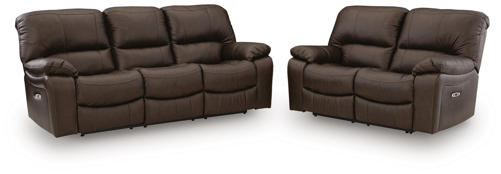 Leesworth Power Reclining Sofa and Loveseat (U43808-SI)
