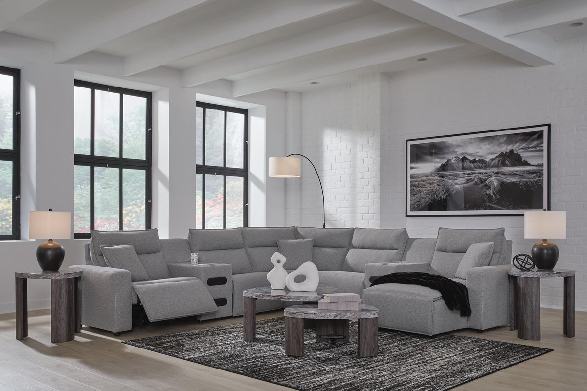 Modmax II 7-Piece Reclining Sectional with Consoles (65906-SI)