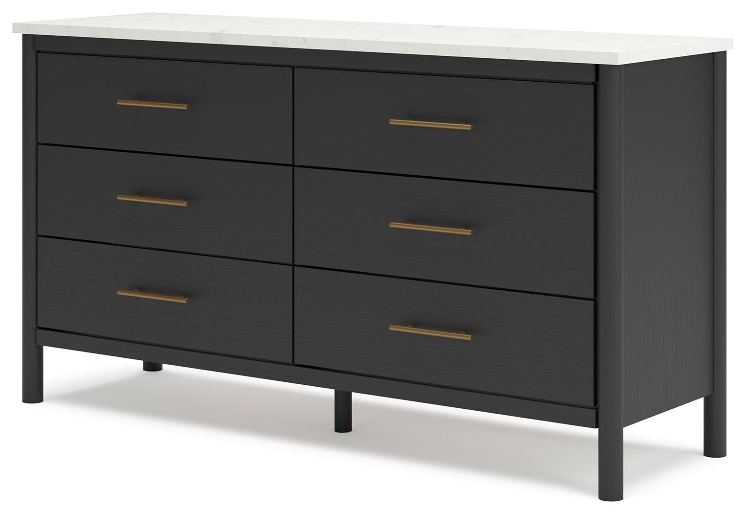 Cadmori Dresser - Black/White  (B2616-SI) - Image 3