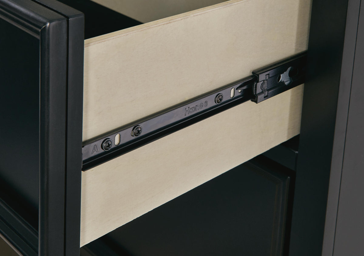 Lanolee Dresser and Mirror - Black  (B687-SI) - Image 9