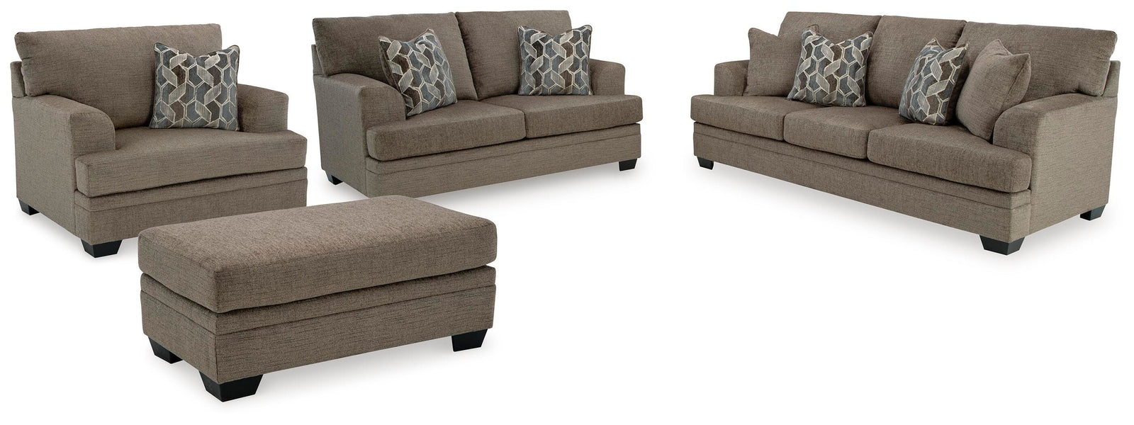 Stonemeade Sofa, Loveseat, Oversized Chair and Ottoman (59505-SI)