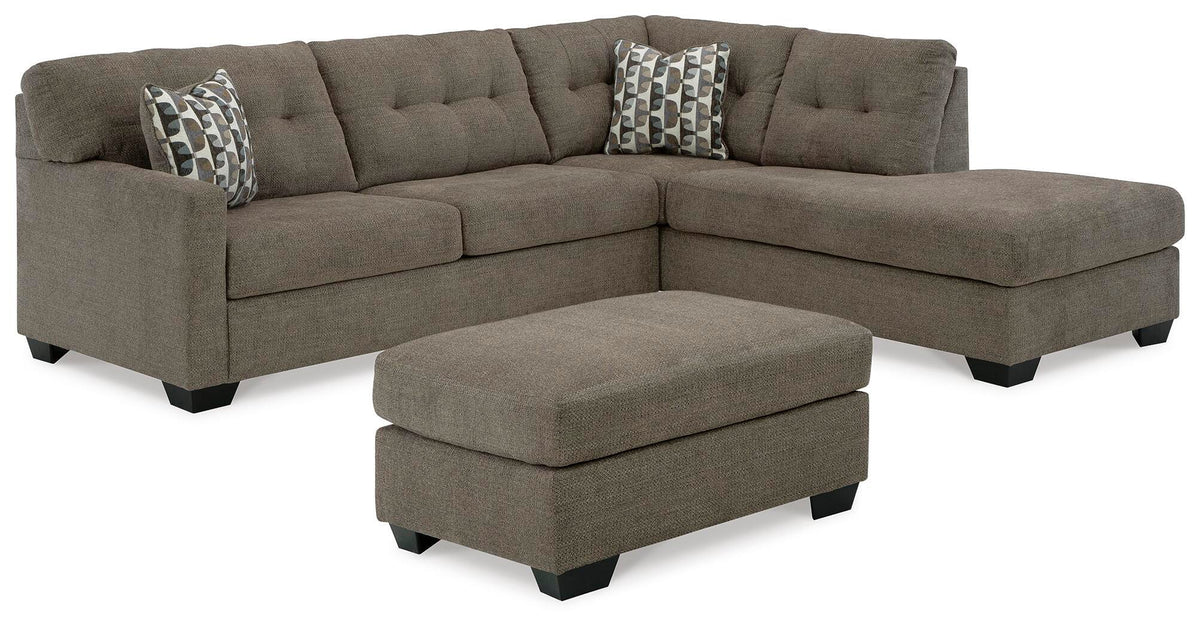 Mahoney 2-Piece Sleeper Sectional and Ottoman (31005-SI)