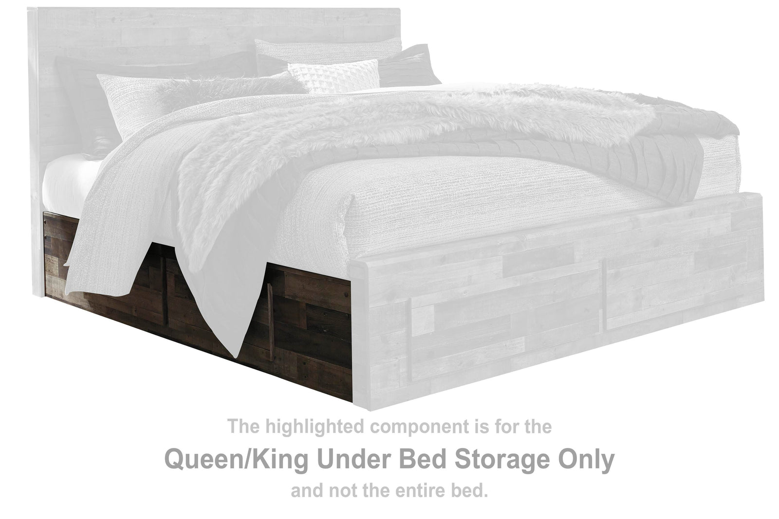 Derekson Under Bed Storage (Youth) - Multi Gray  (B200-SI) - Image 2