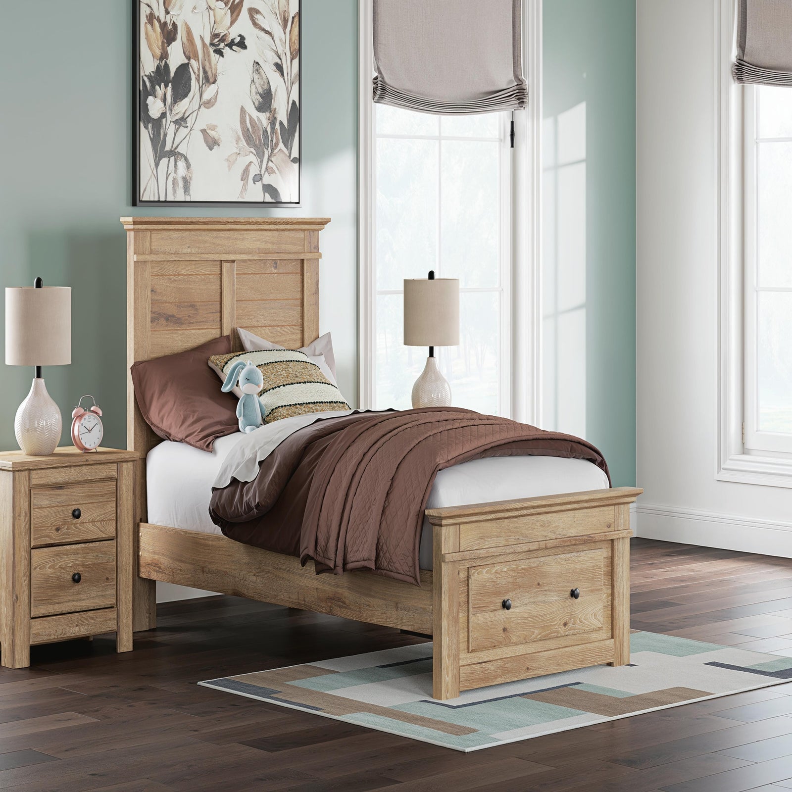 Makidern Twin Panel Storage Bed (PCB1170-SI) - Image 9