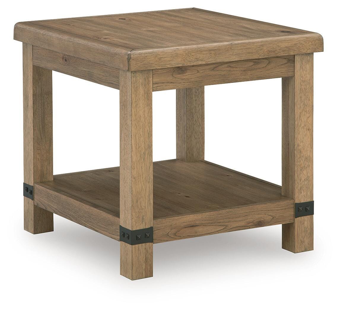 Ridgester End Table - Light Brown  (T858-SI)